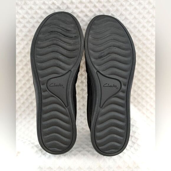 Women's Black Clarks Cloudsteppers  Breeze Bali Slip-On Shoes Size 6 1/2M - Picture 3 of 10